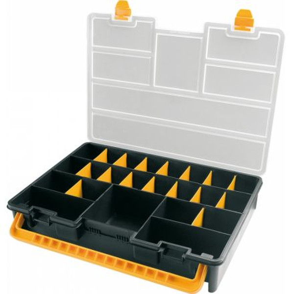 Art Plast 3600 Plastic,Polypropylene,Polystyrene Black,Yellow tool box