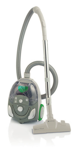 SINGER SVCT 3311 ECO Cylinder vacuum cleaner 1L 650W A Green,Grey,Silver vacuum