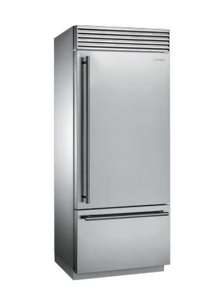 Smeg RF396RSIX Отдельностоящий 417л 107л A+ Нержавеющая сталь холодильник с морозильной камерой