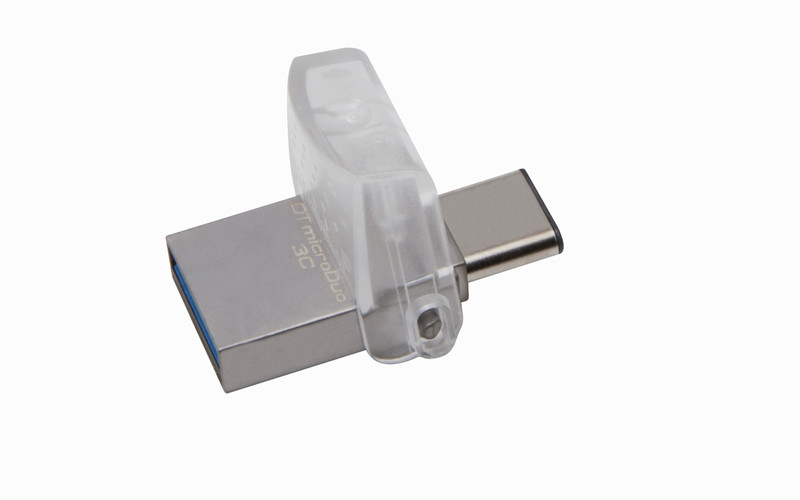 Kingston Technology DataTraveler microDuo 3C 64GB 64ГБ USB 3.0 (3.1 Gen 1) Type-A/Type-C Черный USB флеш накопитель