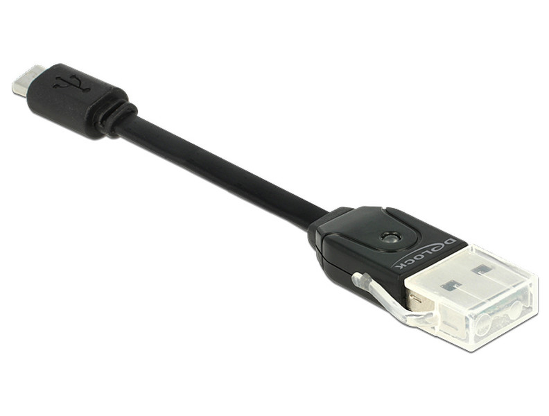 DeLOCK 91709 USB 2.0 Black card reader