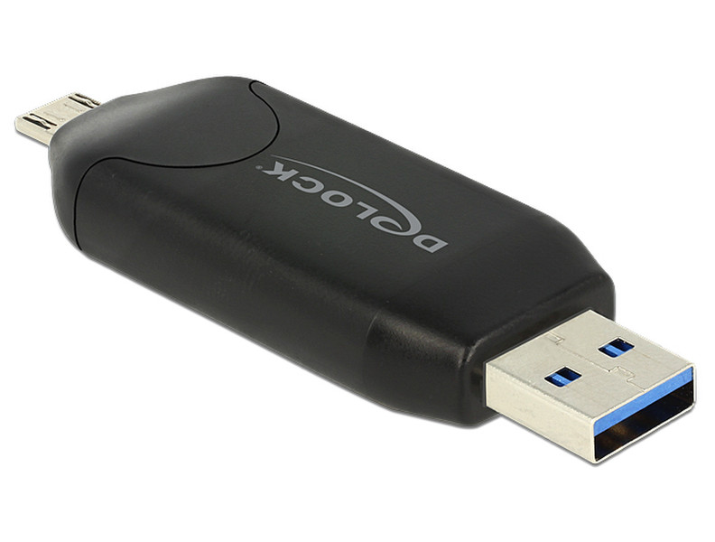 DeLOCK 91734 USB/Micro-USB Черный устройство для чтения карт флэш-памяти