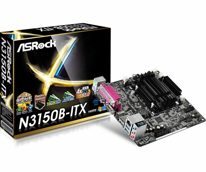 Asrock N3150B-ITX Mini ITX motherboard