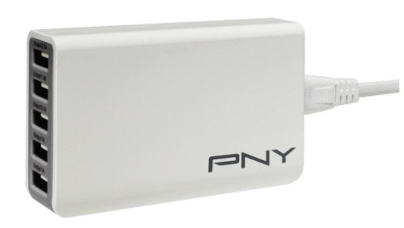 PNY P-AC-5UF-WUK01-RB Indoor Grey,White mobile device charger