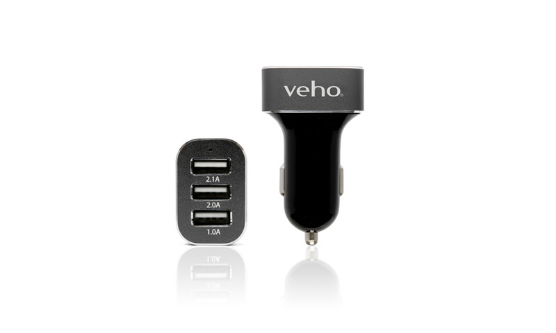 Veho VAA-010 Auto Black,Grey mobile device charger