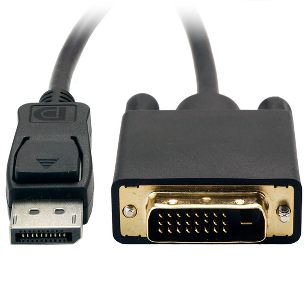 VisionTek DisplayPort, DVI, 1.8 m 1.8m DisplayPort DVI-D Black video cable adapter