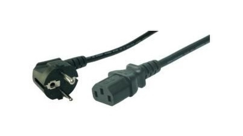 GR-Kabel NC-286 15m CEE7/7 Schuko C13 coupler Black power cable