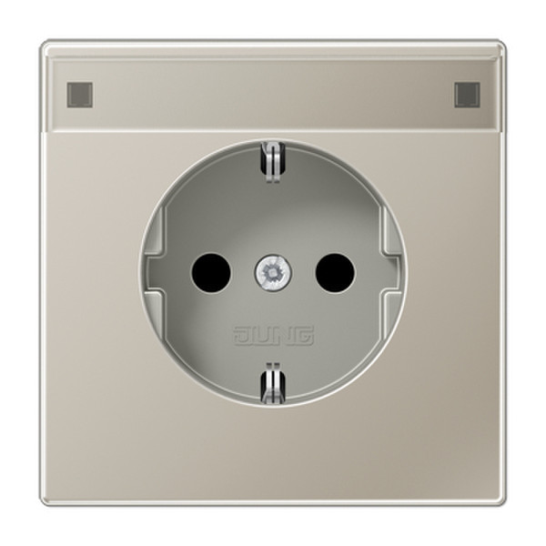 JUNG ES 1520 NA Type F (Schuko) Stainless steel outlet box