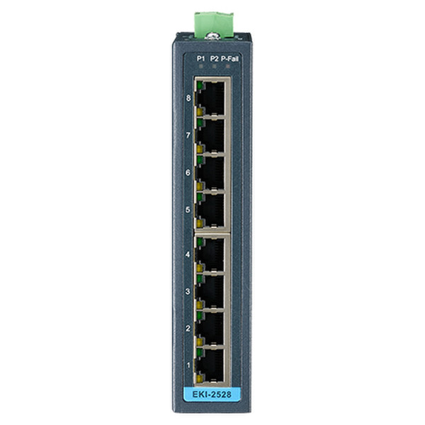 Advantech EKI-2528 ungemanaged Fast Ethernet (10/100) Schwarz