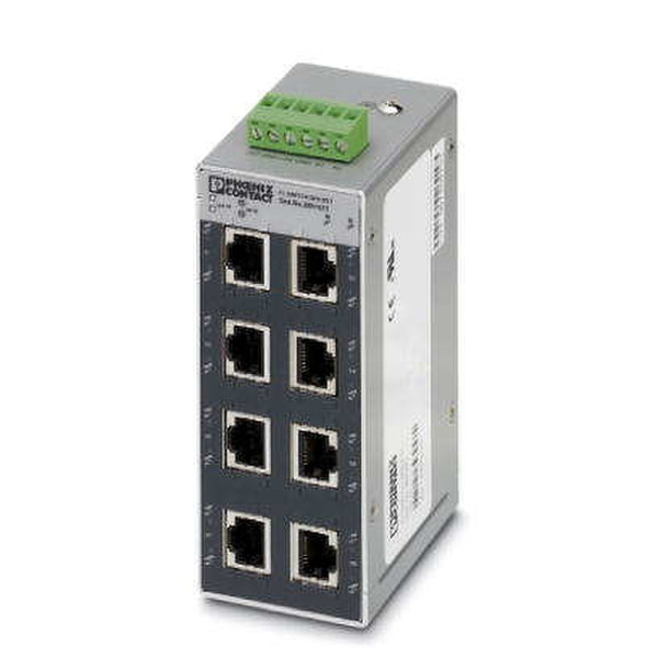 Phoenix FL SWITCH SFN 8TX-24VAC ungemanaged L2 Fast Ethernet (10/100) Schwarz