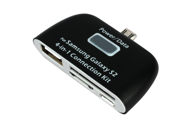 Neoxeo X370G37006 Micro-USB Schwarz Kartenleser
