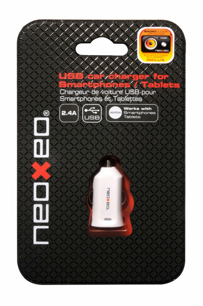 Neoxeo X370A37001 Авто Белый зарядное для мобильных устройств