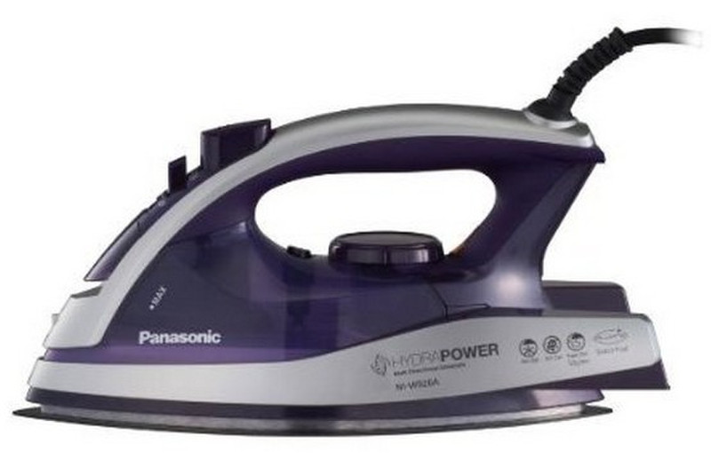 Panasonic NI-W920AVXC Dampfbügeleisen Alumite soleplate 2400W Silber, Violett Bügeleisen