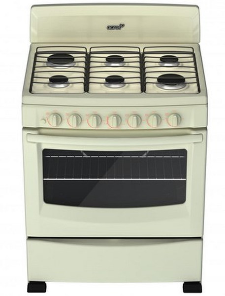 Acros AF5020T Freestanding Gas hob Beige cooker