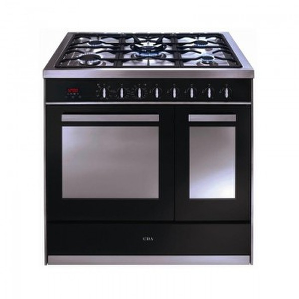 CDA RV921SS Freestanding Gas hob A Black cooker