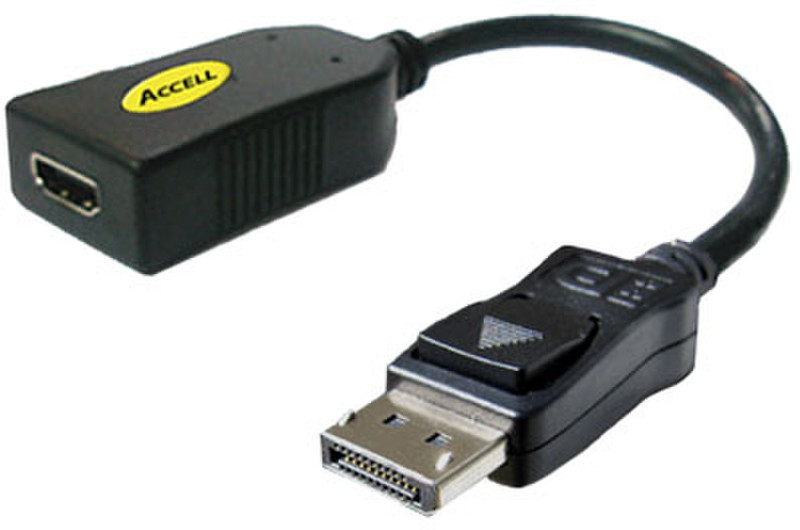 Accell DisplayPort to HDMI Cable Adapter - 10 inches/250mm 0.25м Черный