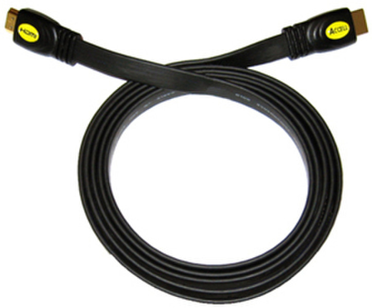 Accell UltraAV HDMI/HDMI Flat Cable 2m (6.6 ft.) 2m HDMI HDMI Schwarz HDMI-Kabel