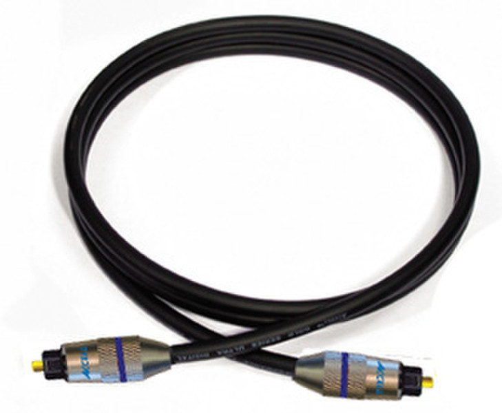 Accell UltraAudio Fiber Optic Audio Cable – 6.6ft/2m 2m Black audio cable