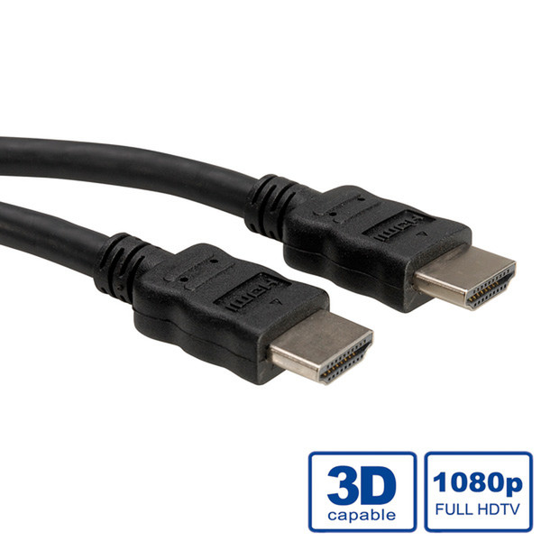 ROLINE HDMI High Speed Cable + Ethernet, M/M 7.5 m