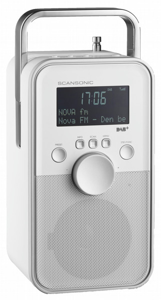 Scansonic PA3600 Портативный Цифровой Белый радиоприемник
