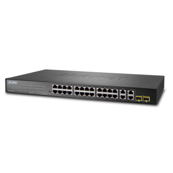 Planet FGSW-2840 Managed L2+ Fast Ethernet (10/100) 1U Black network switch