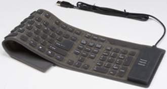 Targus Flexible Mobile Keyboard USB+PS/2 Black keyboard