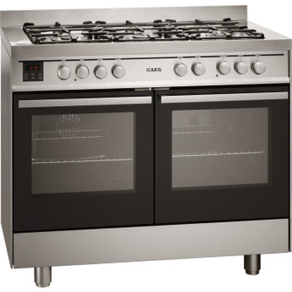 AEG 49190GO-MN Freestanding Gas hob A Stainless steel cooker