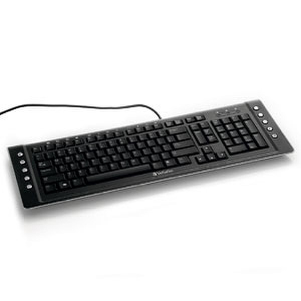 Verbatim USB Keyboard Vista Keys USB Schwarz Tastatur