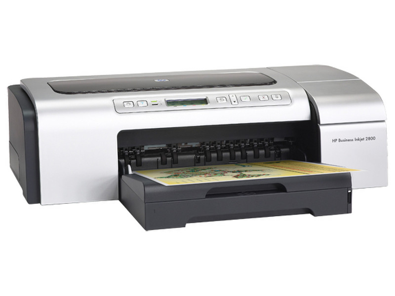 HP Business Inkjet 2800 Цвет Термальная струйная 4800 x 1200dpi А3 (297 x 420 мм) Черный, Cеребряный крупно-форматный принтер