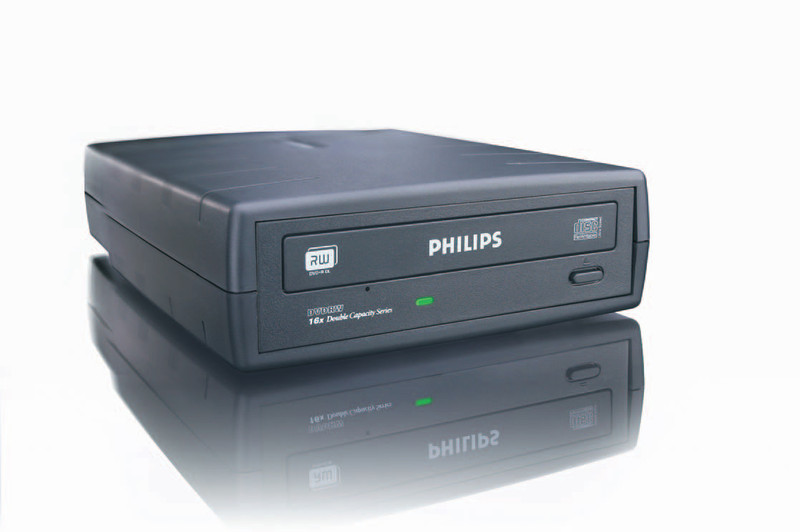 Philips DVD 16x ReWriter Portable Drive Internal Black optical disc drive