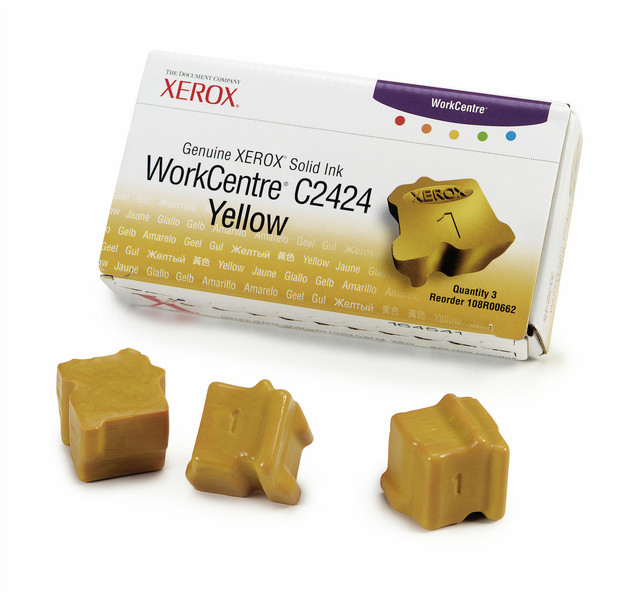 Xerox 108R00662 Yellow 3400pages 3pc(s) ink stick