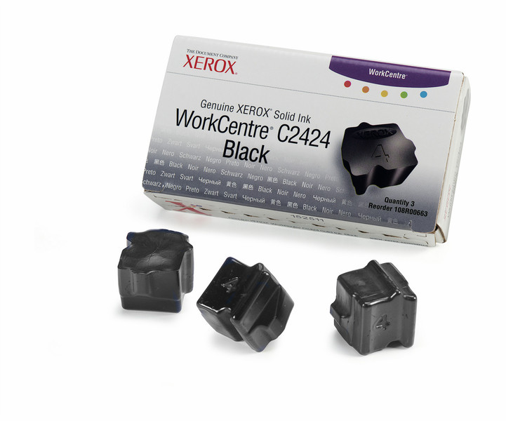 Xerox 108R00663 Black 3400pages 3pc(s) ink stick