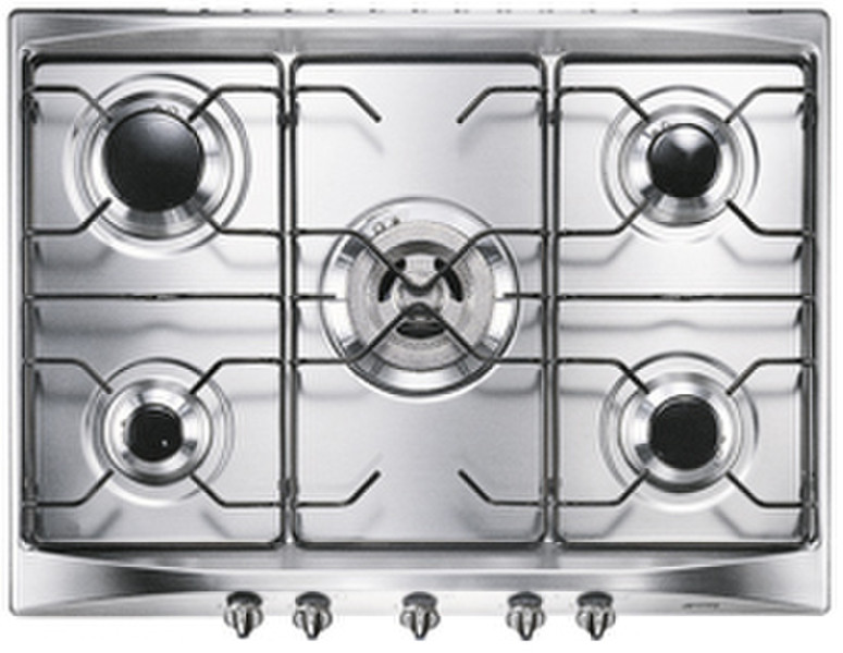 Smeg SE706SX3 Встроенный Gas hob Cеребряный плита