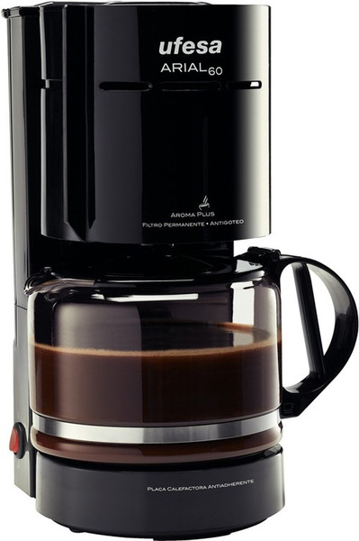 Ufesa CG7221 Arial 60 Drip coffee maker 2L 12cups Black