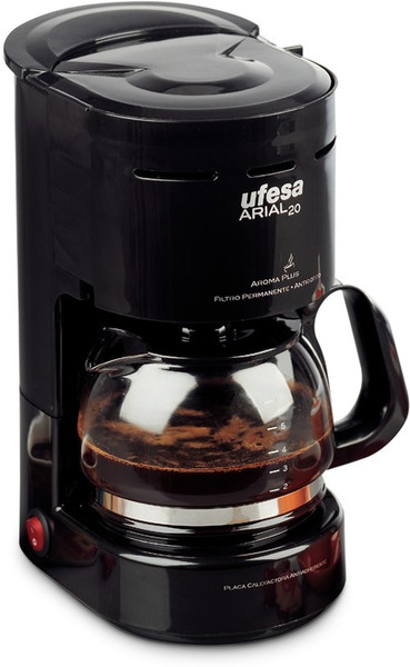 Ufesa CG7215 Arial 20 Drip coffee maker 1L 6cups Black