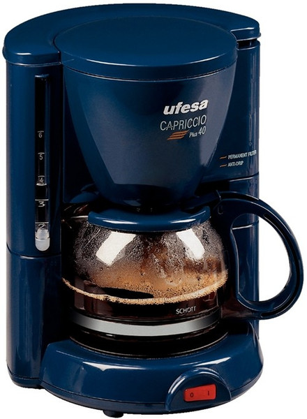 Ufesa CG1602 Capriccio Plus 40 Drip coffee maker 1L 6cups Blue