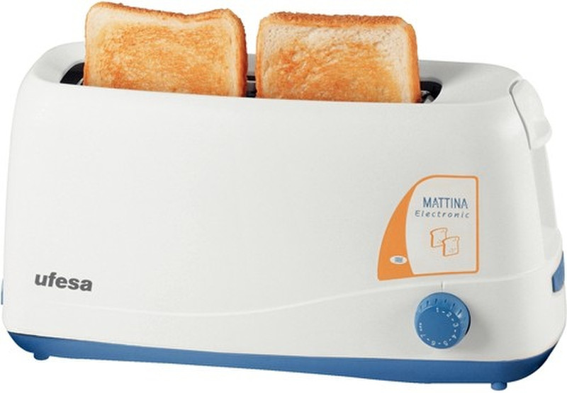 Ufesa TT7357 Mattina 2slice(s) 950W Blue,White toaster