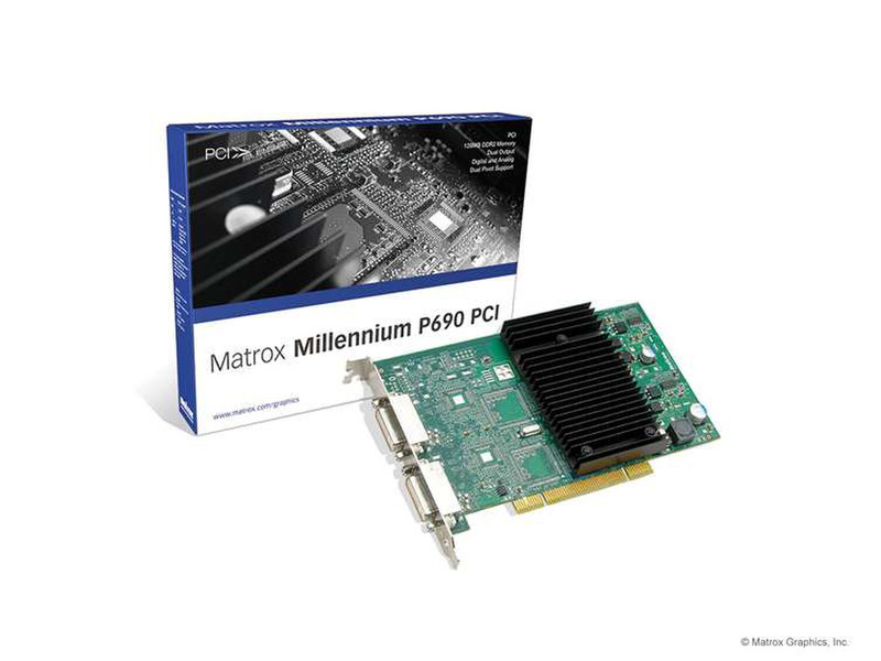 Matrox P69-MDDP128F GDDR2 graphics card