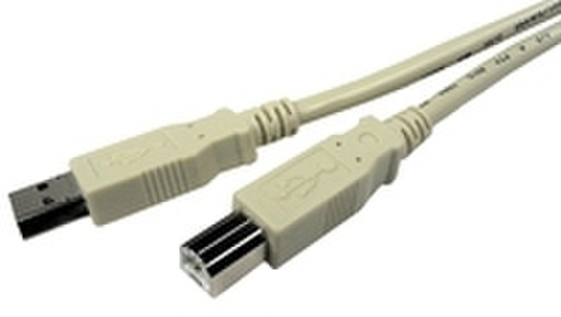 Cables Unlimited USB 2.0 A / B 3 ft 0.9м USB A USB B Бежевый кабель USB