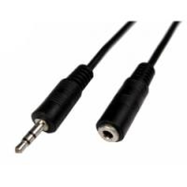 Cables Unlimited 3.5mm M - F Stereo 25 ft 7.5m 3.5mm 3.5mm Black audio cable