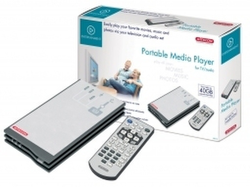 Sitecom Portable Media Player - 40GB Silver digital media player