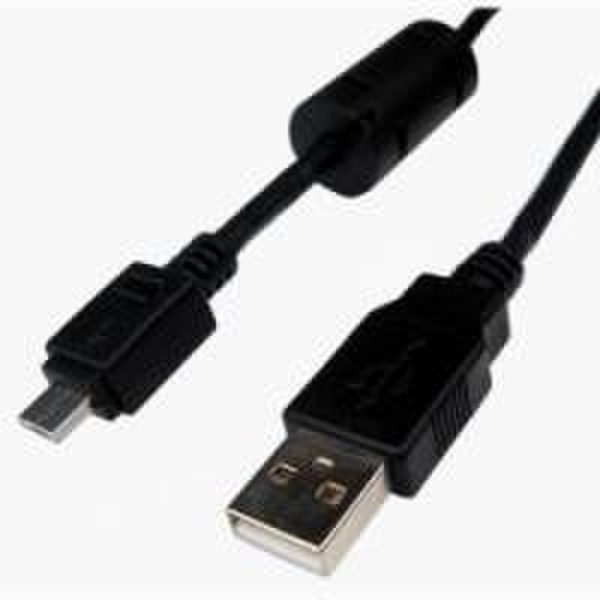 Cables Unlimited USB Micro A Cable w/ Ferrites 2.0m 2м USB A Micro-USB A Черный кабель USB
