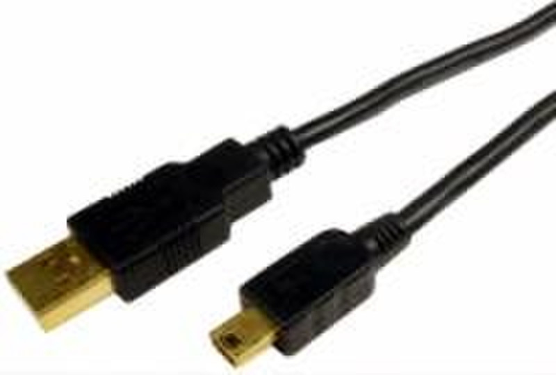 Cables Unlimited 2.0m USB 2.0 Gold Connector Mini5 Cable 2м Черный кабель USB