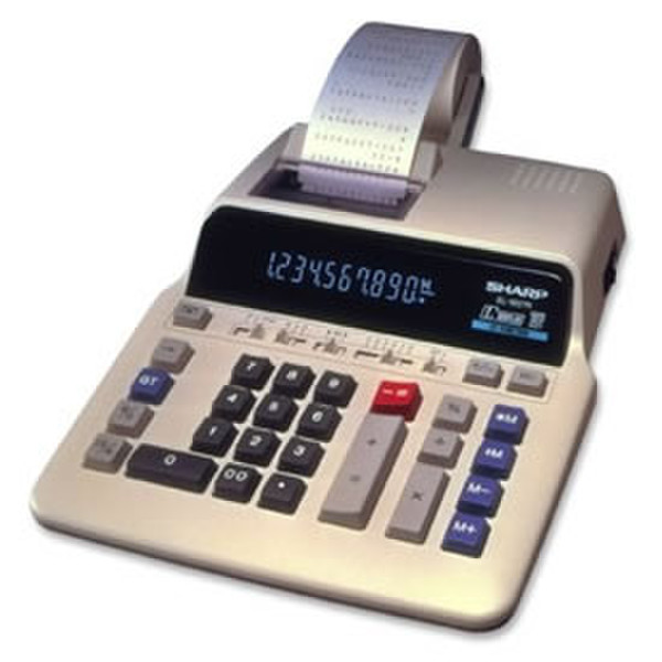 Sharp Printing Calculator EL1607P Druckrechner Gold