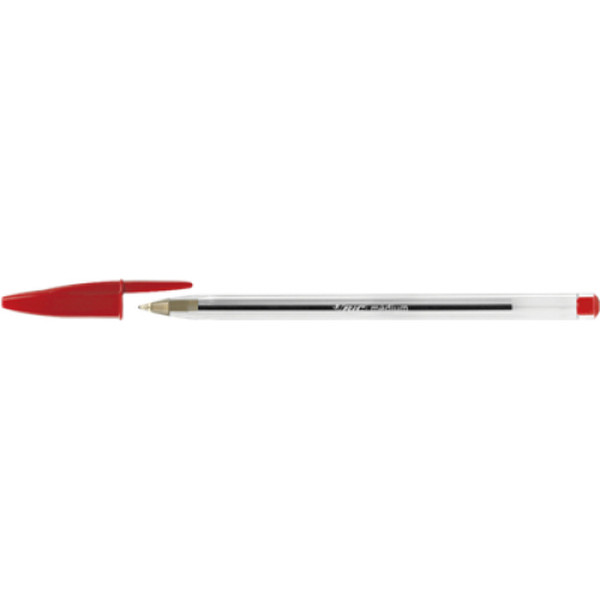 BIC Cristal Medium Stick ballpoint pen Medium Red 50pc(s)