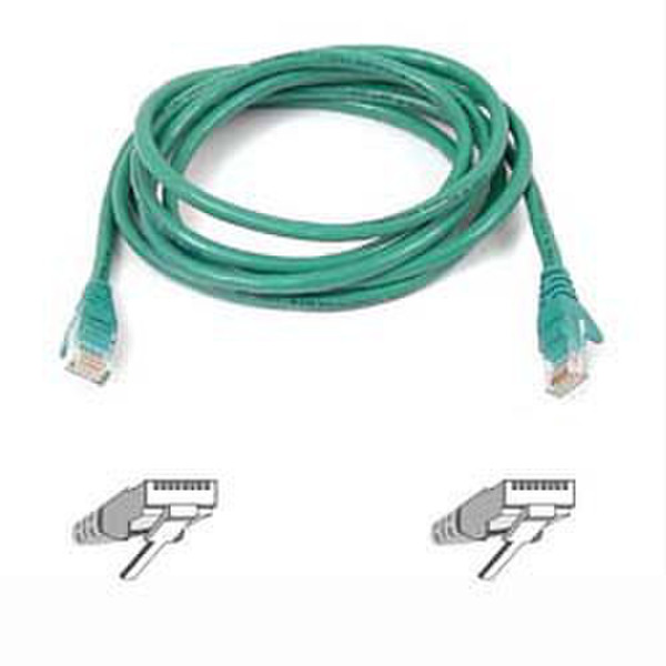 Belkin Cable patch CAT5 RJ45 snagless 10m green