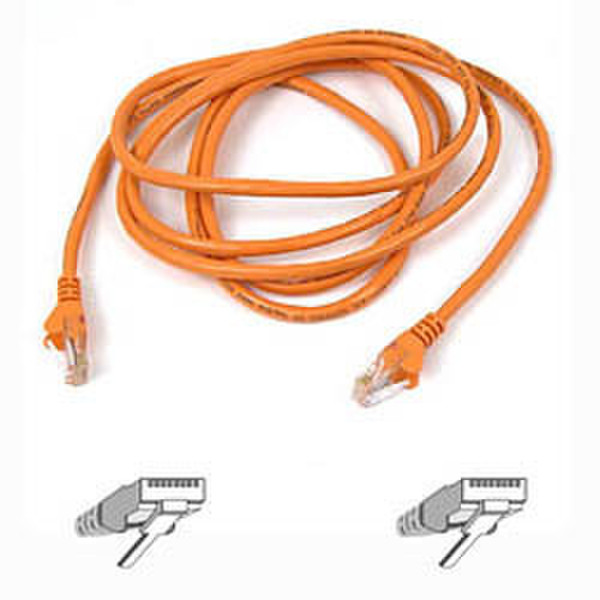 Belkin Cable patch CAT5 RJ45 snagless 3m orange