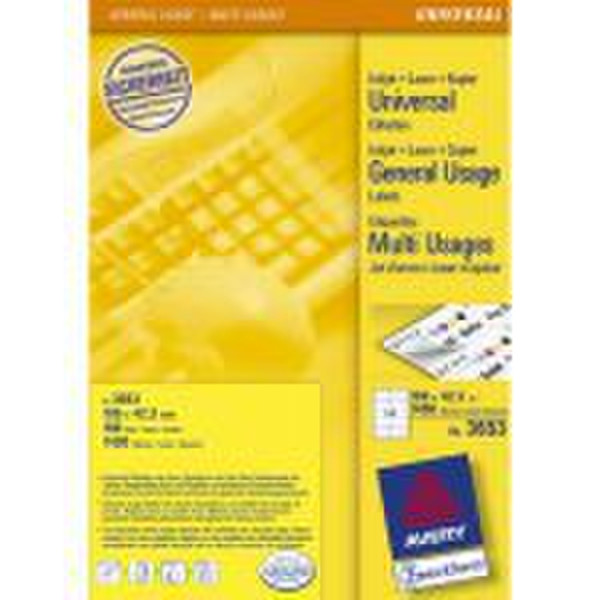 Avery Universal Labels, White 105x42,3mm 1400pc(s) self-adhesive label