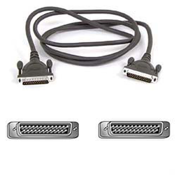 Belkin Serial male/male DB25 printer cable 3m Grey printer cable