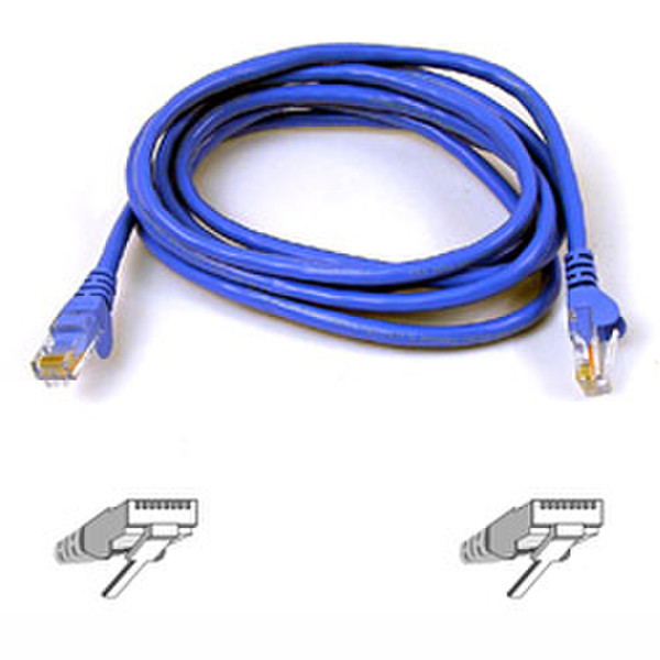 Belkin Patch Cable FASTCAT5 Snagless blue 0.5m